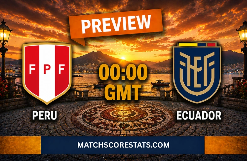 Peru vs Ecuador Lineups, Stats and Full Match Report | CONMEBOL WCQ Round 16 Peru National Football Team Vs Ecuador National Football Team Lineups
