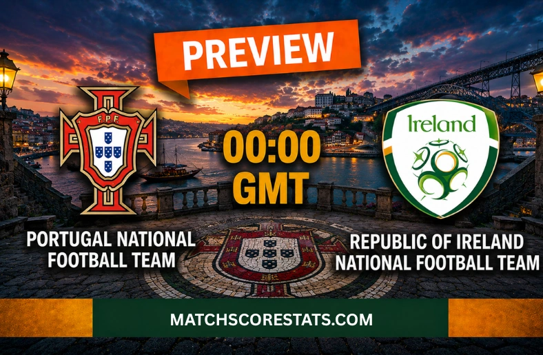 Portugal National Football Team Vs Republic Of Ireland National Football Team Lineups: WCQ 2026 Portugal National Football Team Vs Republic Of Ireland National Football Team Lineups