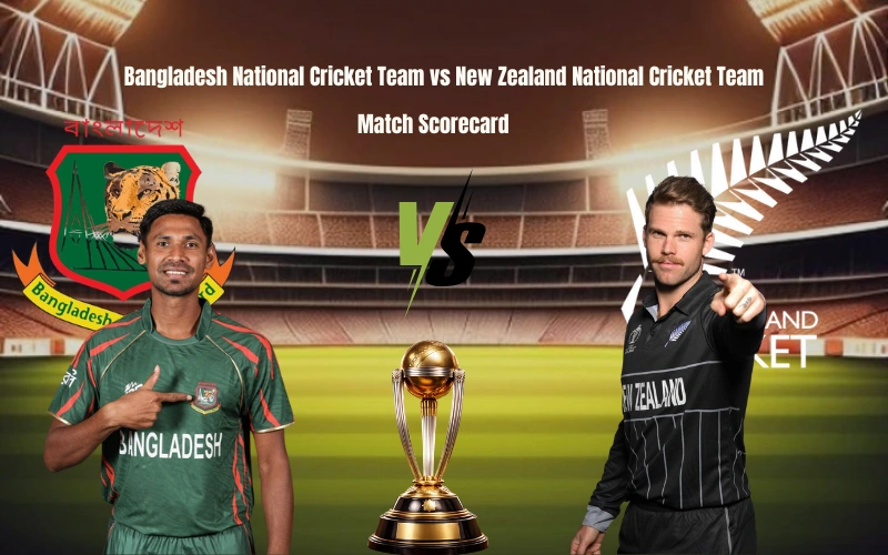 Bangladesh National Cricket Team vs New Zealand National Cricket Team Match Scorecard: Jacobs’ Blitz Levels Series in Rain-Hit Dhaka Bangladesh National Cricket Team vs New Zealand National Cricket Team Match Scorecard