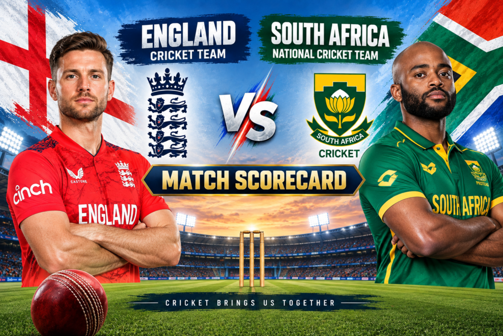 England Cricket Team vs South Africa National Cricket Team Match Scorecard – Full Stats, Players & Eng vs Sa Highlights England Cricket Team vs South Africa National Cricket Team Match Scorecard